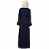Designer abaya with sequins work- Navy Blue Designer abaya with sequins work- Navy Blue